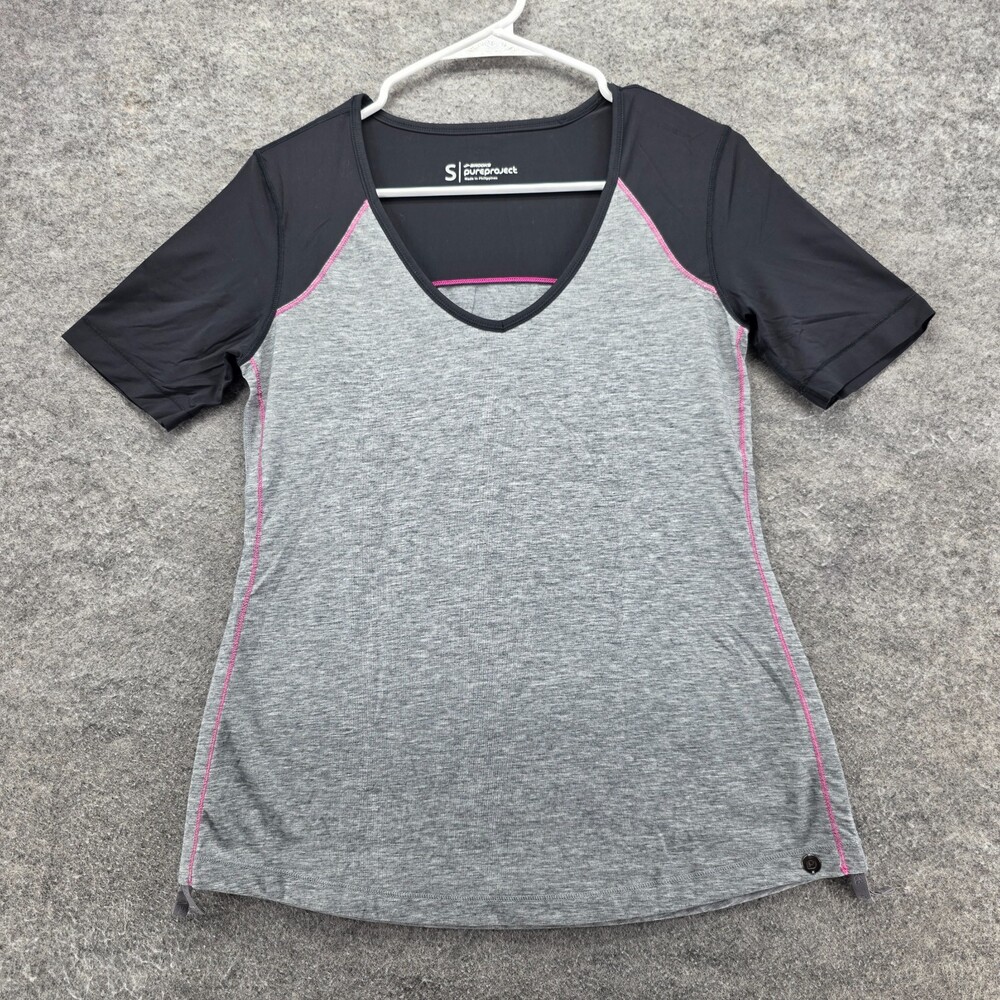 Brooks Shirt Womens Small Pure Project Short Sleeve Gray Activewear